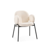 Стул на металлокаркасе Kalipso white, black