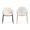 Стул на металлокаркасе Kalipso white, black