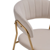 Стул на металлокаркасе Kamelia 1 beige, gold