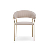 Стул на металлокаркасе Kamelia 1 beige, gold