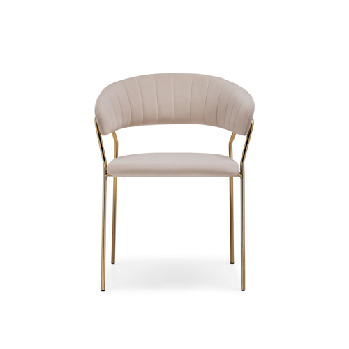 Стул на металлокаркасе Kamelia 1 beige, gold