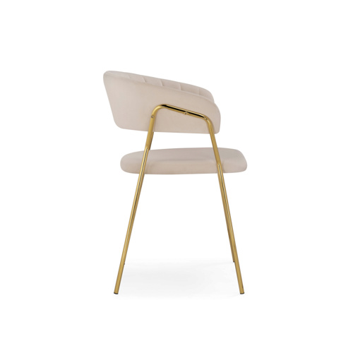 Стул на металлокаркасе Kamelia 1 beige, gold