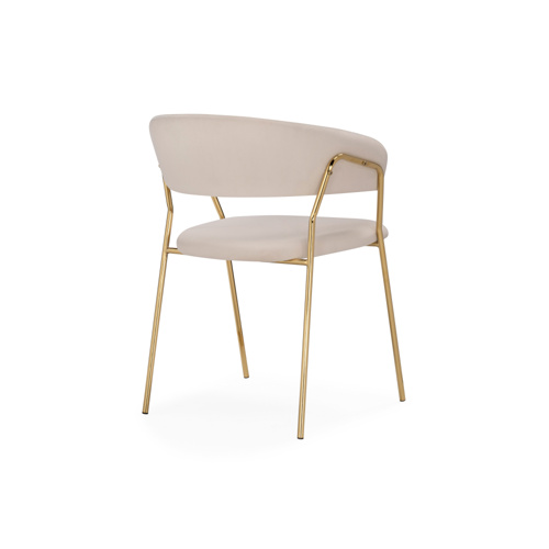 Стул на металлокаркасе Kamelia 1 beige, gold