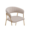Стул на металлокаркасе Kamelia 1 beige, gold