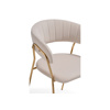 Стул на металлокаркасе Kamelia 1 beige, gold