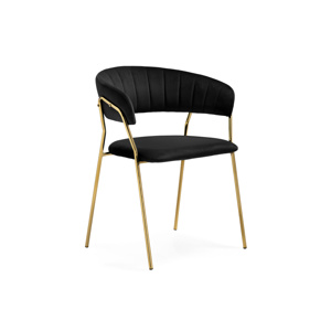 Стул на металлокаркасе Kamelia 1 black, gold