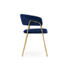 Стул на металлокаркасе Kamelia 1 dark blue, gold