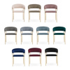 Стул на металлокаркасе Kamelia 1 dark blue, gold