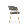 Стул на металлокаркасе Kamelia 1 dark gray, gold