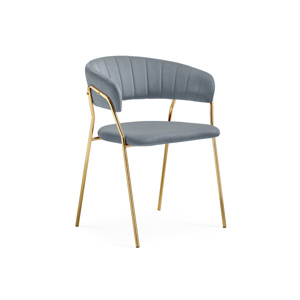 Стул на металлокаркасе Kamelia 1 gray, gold