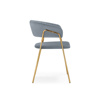 Стул на металлокаркасе Kamelia 1 gray, gold