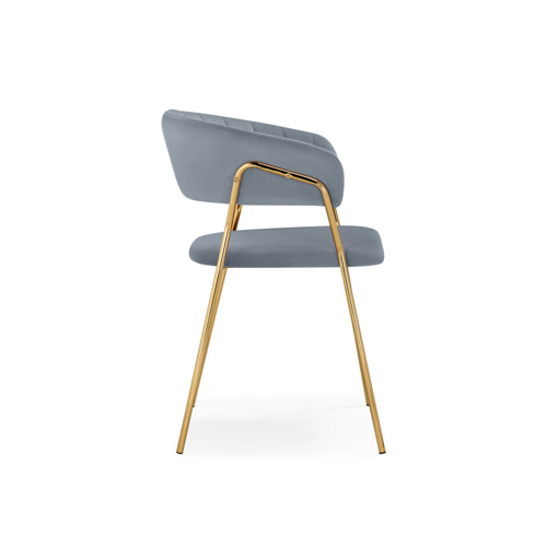Стул на металлокаркасе Kamelia 1 gray, gold