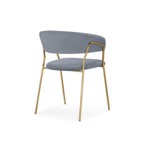 Стул на металлокаркасе Kamelia 1 gray, gold