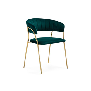 Стул на металлокаркасе Kamelia 1 green, gold