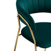 Стул на металлокаркасе Kamelia 1 green, gold