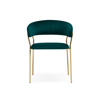 Стул на металлокаркасе Kamelia 1 green, gold