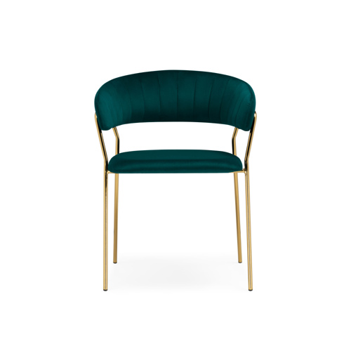 Стул на металлокаркасе Kamelia 1 green, gold
