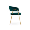 Стул на металлокаркасе Kamelia 1 green, gold