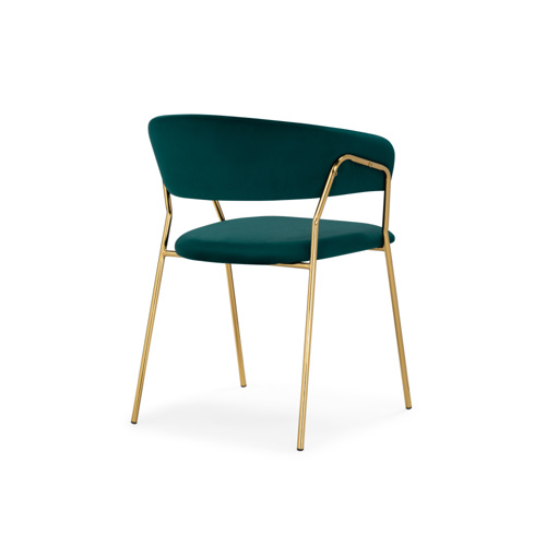 Стул на металлокаркасе Kamelia 1 green, gold