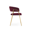 Стул на металлокаркасе Kamelia 1 wine red, gold
