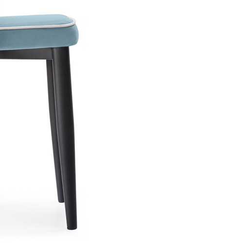 Стул на металлокаркасе Kora 1 light blue, white, black