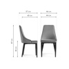 Стул на металлокаркасе Kora 1 light blue, white, black