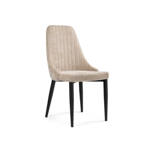 Стул на металлокаркасе Kora black, beige