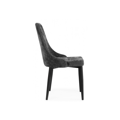 Стул на металлокаркасе Kora black, dark gray