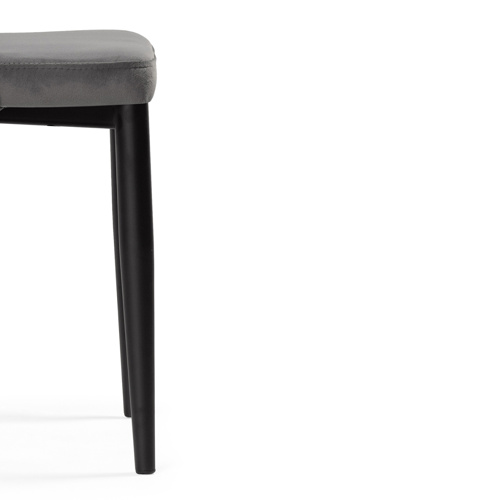 Стул на металлокаркасе Kora dark gray, black