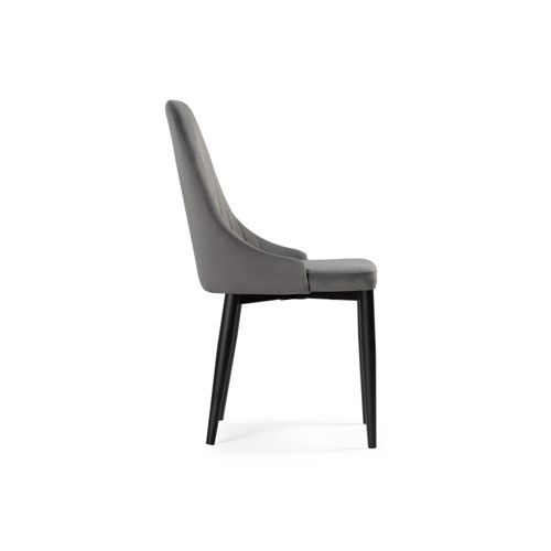 Стул на металлокаркасе Kora dark gray, black