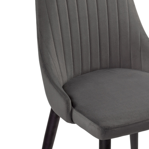 Стул на металлокаркасе Kora dark gray, black