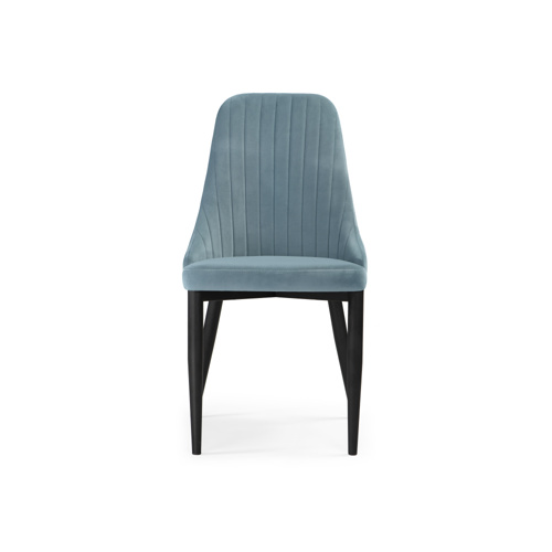 Стул на металлокаркасе Kora light blue, black