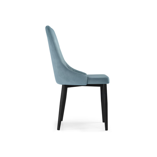Стул на металлокаркасе Kora light blue, black