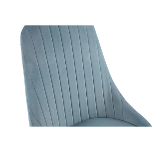 Стул на металлокаркасе Kora light blue, black