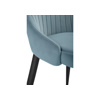 Стул на металлокаркасе Kora light blue, black