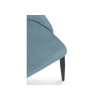 Стул на металлокаркасе Kora light blue, black