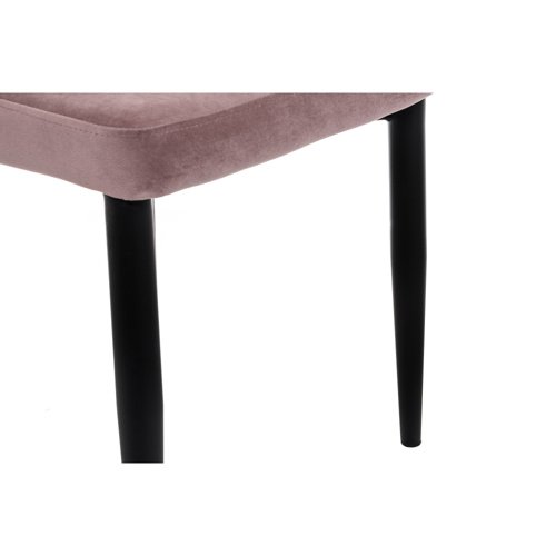 Стул на металлокаркасе Kora light purple, black