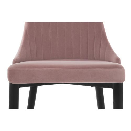 Стул на металлокаркасе Kora light purple, black