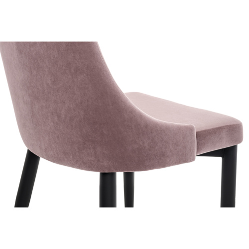 Стул на металлокаркасе Kora light purple, black