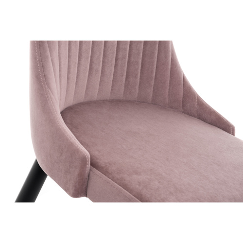 Стул на металлокаркасе Kora light purple, black