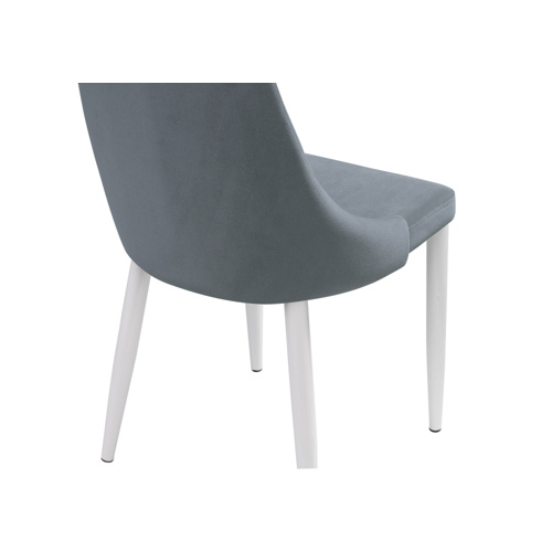 Стул на металлокаркасе Kora white, gray