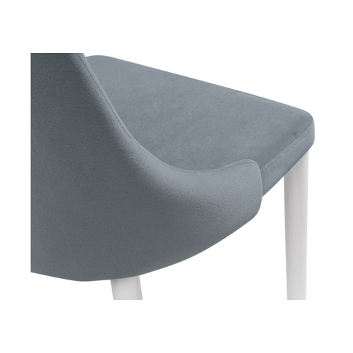 Стул на металлокаркасе Kora white, gray