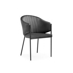 Стул на металлокаркасе Kortni dark grey, black
