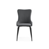 Стул на металлокаркасе Lado gray, black