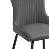 Стул на металлокаркасе Lado gray, black