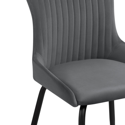 Стул на металлокаркасе Lado gray, black