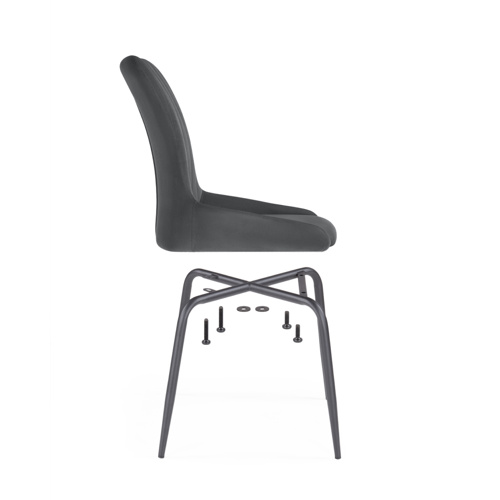 Стул на металлокаркасе Lado gray, black