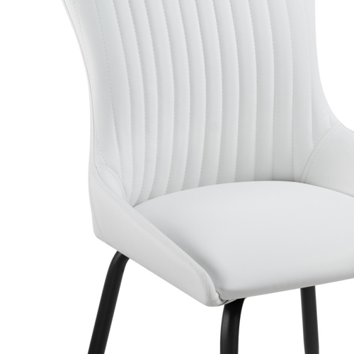 Стул на металлокаркасе Lado white, black