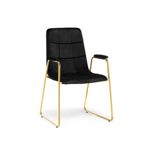 Стул на металлокаркасе Lana black, gold