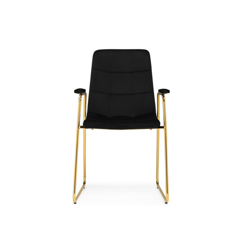 Стул на металлокаркасе Lana black, gold